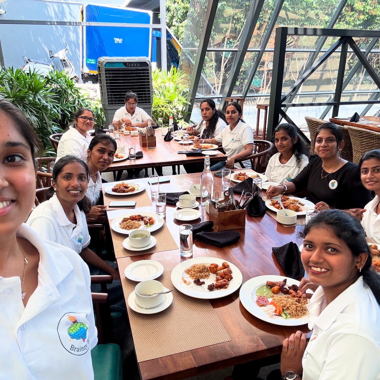 A Joyful Lunch Out with Our Students at Darza