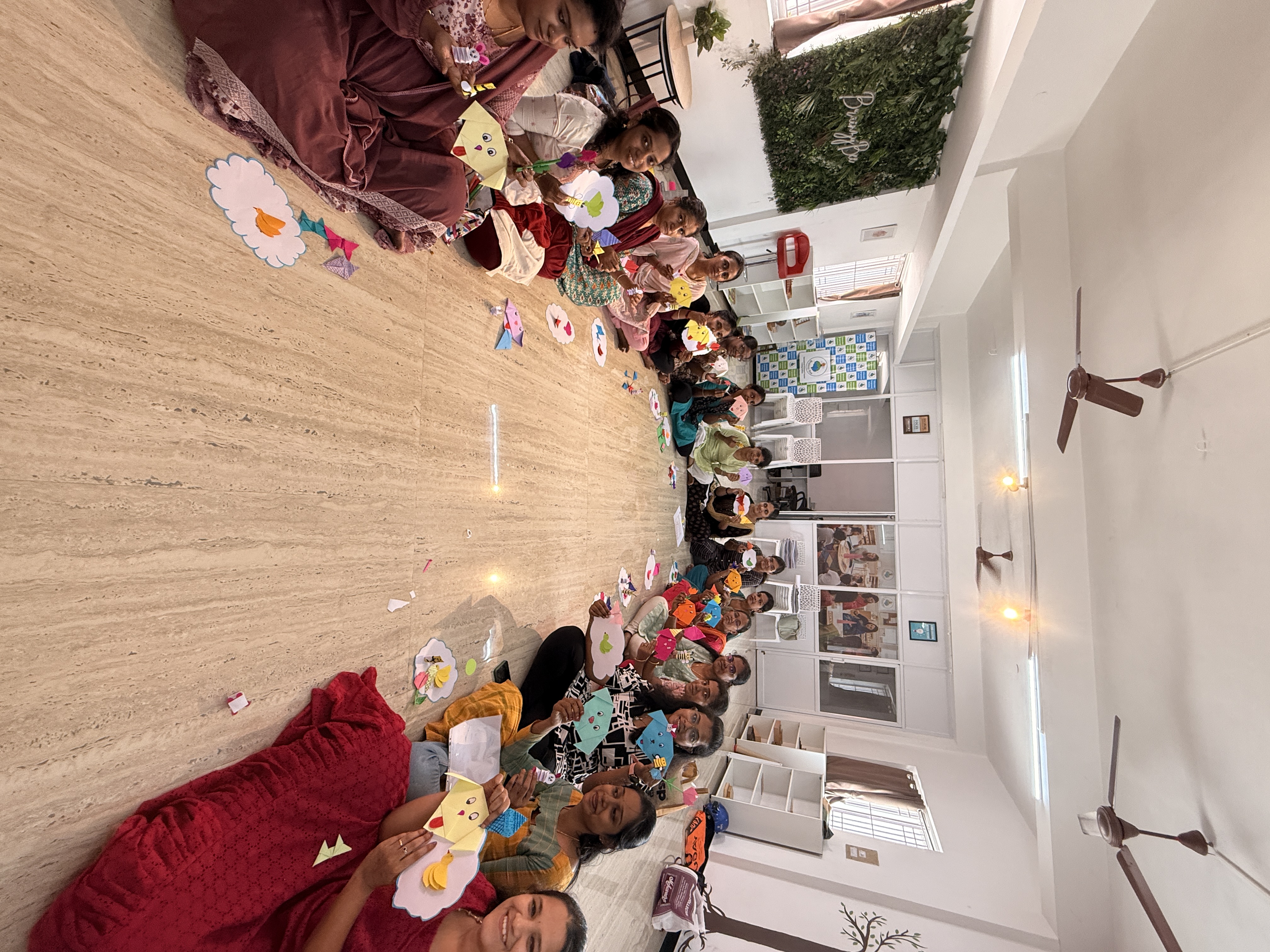 Creative Hands-On Learning: Art and Craft Session for Offline Students at BrainzyBee
